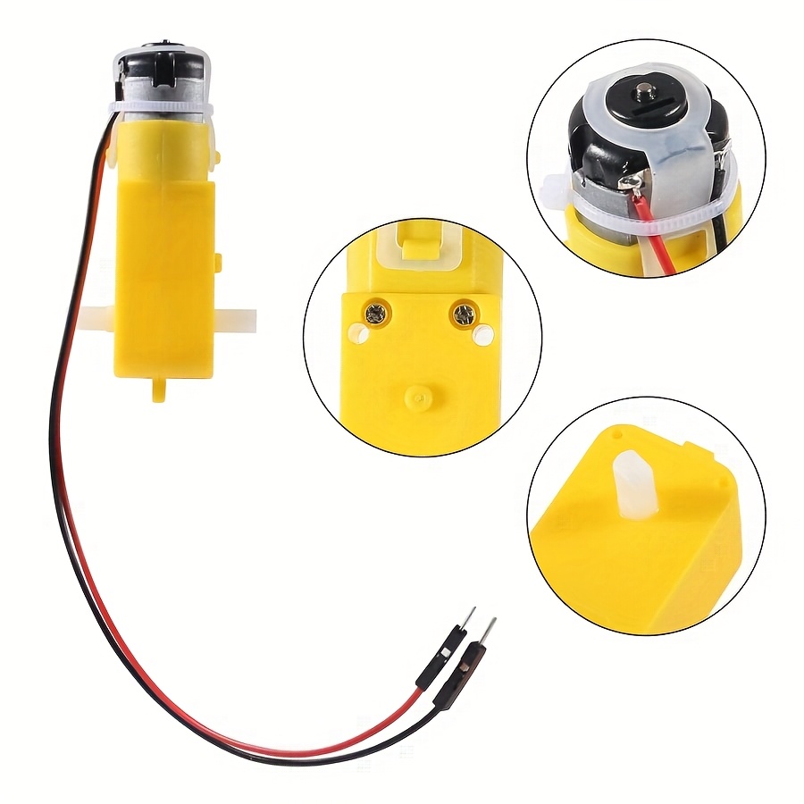 Moteur TT Double Arbre 3V-6V – Pour Robot Arduino, Voiture électrique, Modèle éducatif