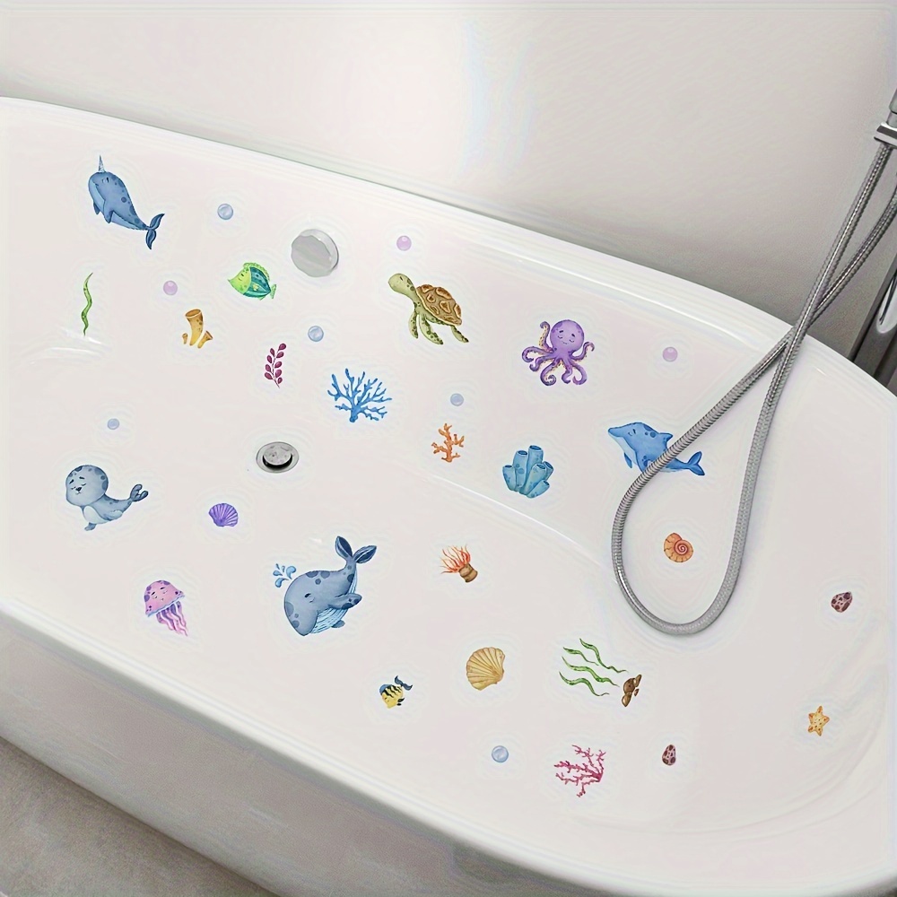 

1 Set Of 6 Bathtub Underwater Pattern Bathroom Bathtub