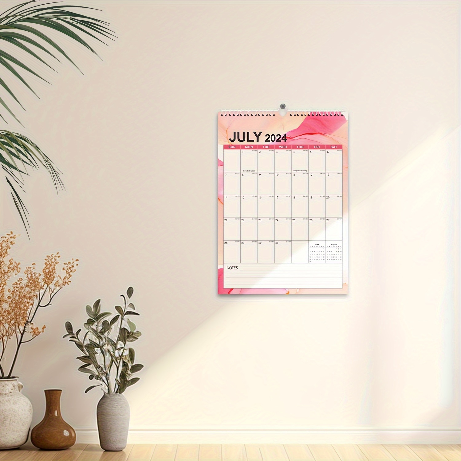 18 month Wall Calendar 2024 2025 Dry Wipe Monthly View Temu