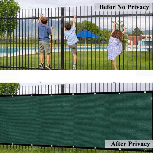90 privacy fence screen with uv protection pvc mesh cover grommets and fixing clips for garden patio backyard indoor outdoor decor