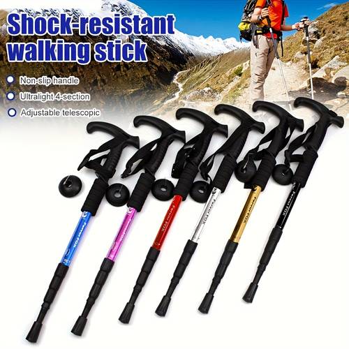 item picture 4 section bent shaft trekking pole
