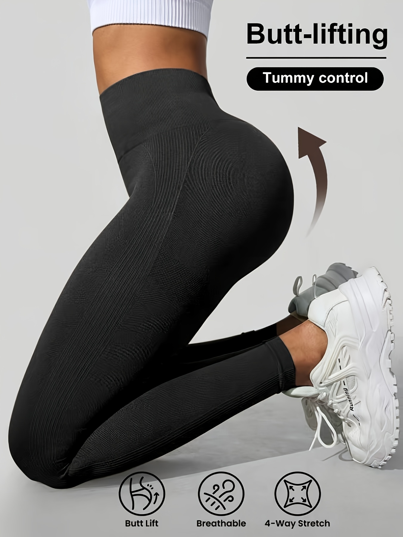 Yoga Leggings Dames Sportlegging Hoge Taille Tummy