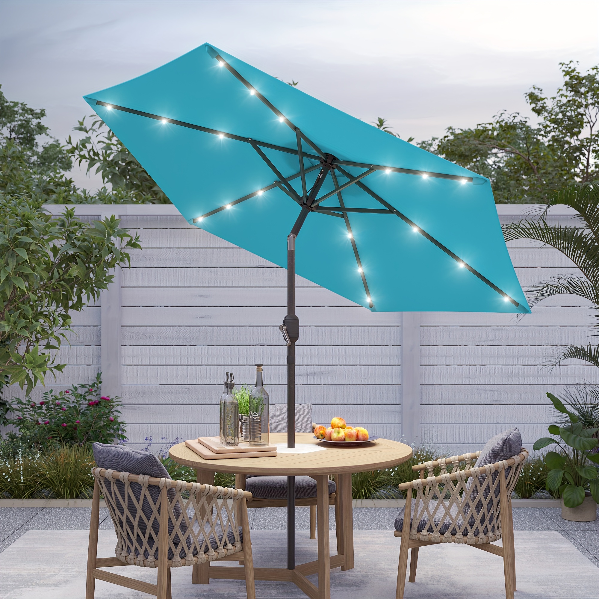 6.5 x10 rectangular patio umbrella JEAREY 6. 5 ft x 10 ft Rectangular Black Patio Umbrella with Crank and Tilt  and 50 lbs Resin Base Combo