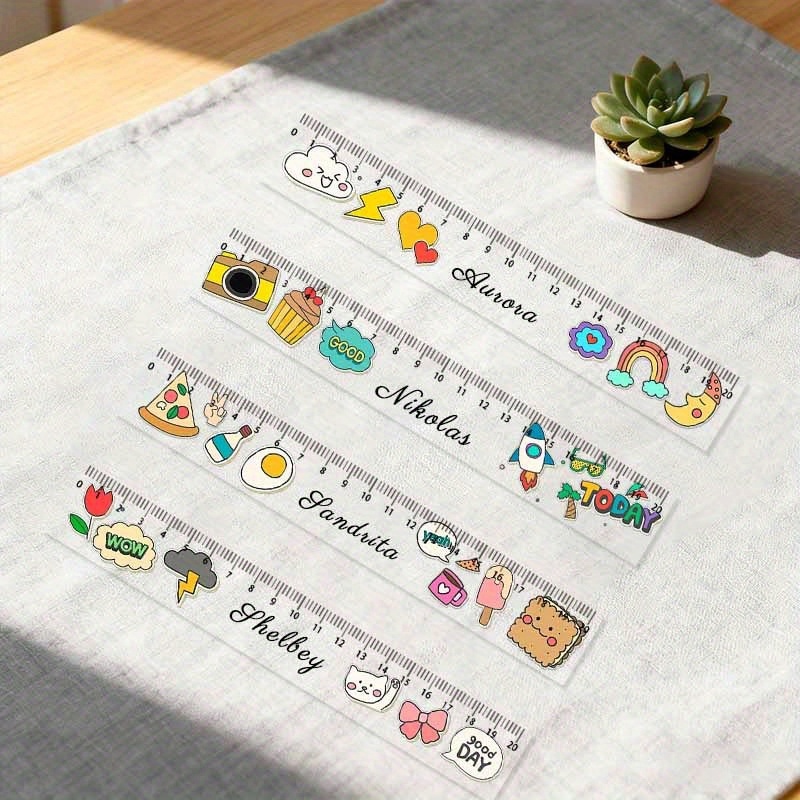Personalized Custom Name Transparent Ruler