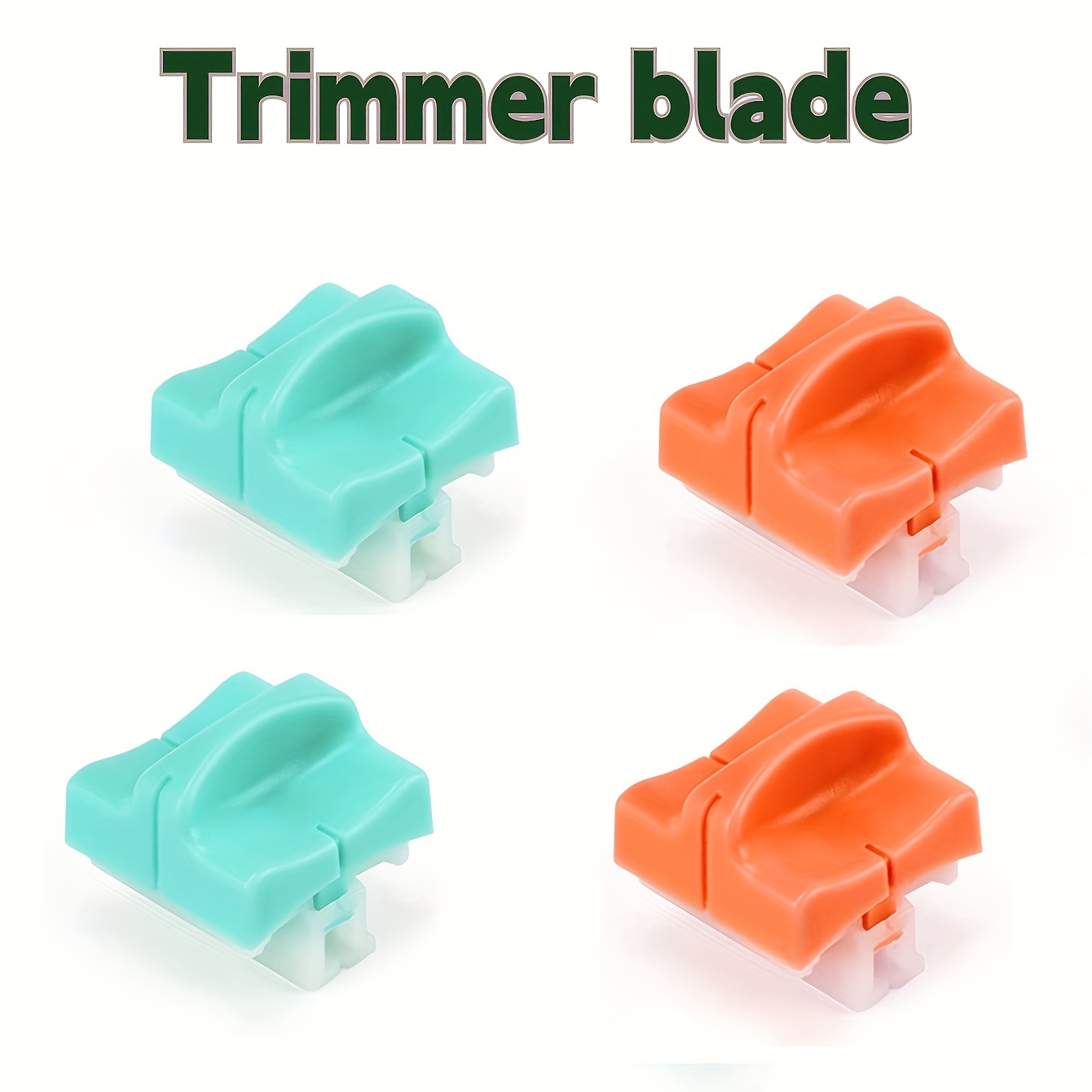 

4-pack Blades For Paper Cutter - Plastic Trimmer Blades With Retractable Safety Tool Head