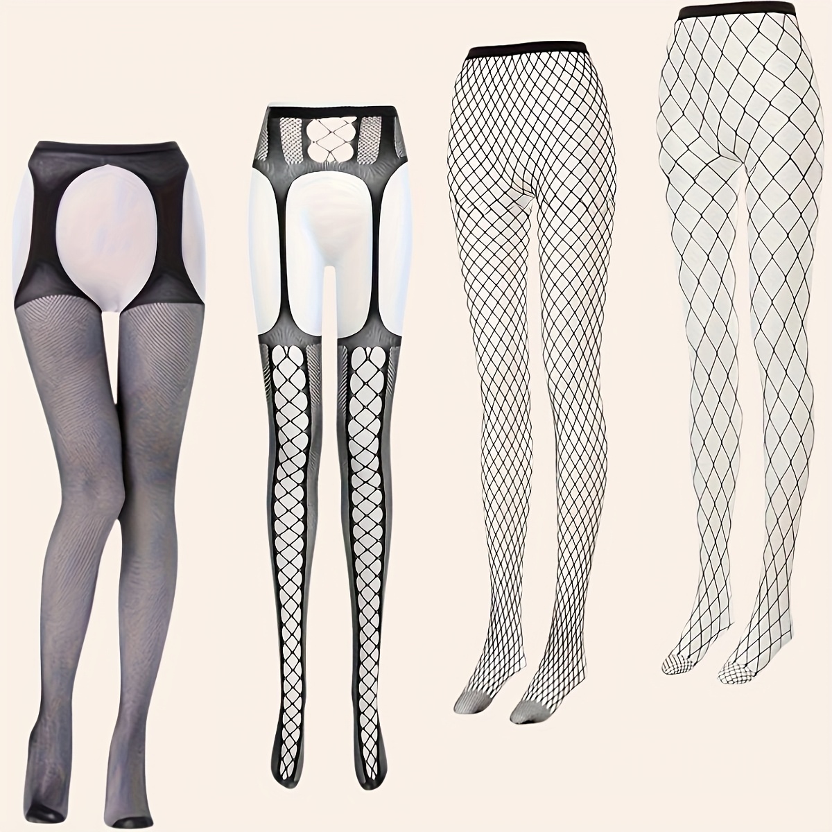 plus size stockings for garter belts Plus Size Garter Belt Stockings, Plus Size Hosiery main image 1