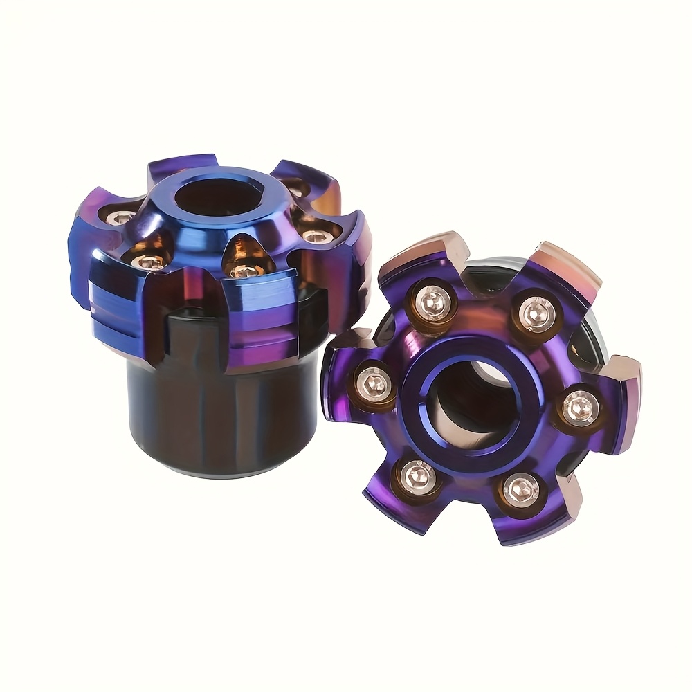 TEMU 2pcs Protective Motorcycle Protectors 2pcs Universal Cnc Aluminum Alloy Motorcycle Anti-fall Protectors Protective Front Fork Cup Slider