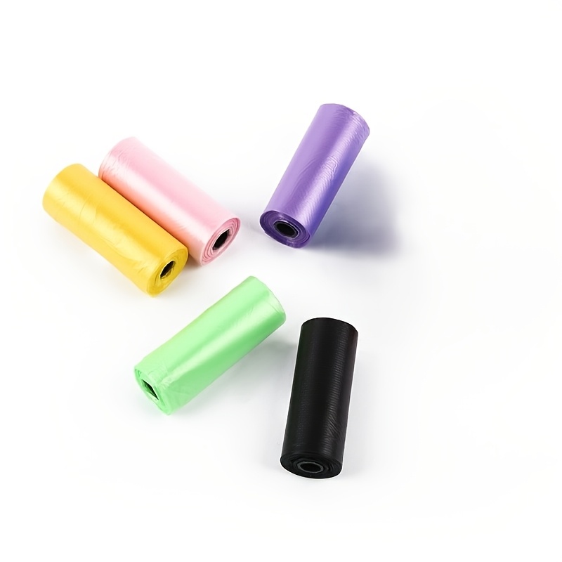 TEMU 5 Rollos/10 Rollos Mini Bolsa de Basura de Escritorio Bolsa de Almacenamiento Bolsa de Basura Pequeña Micro Basura de Baño Mini Basura de