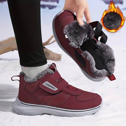 mens and womens wide sneakers lined top warm shoes lightweight strap for easy on off widened upper couple style