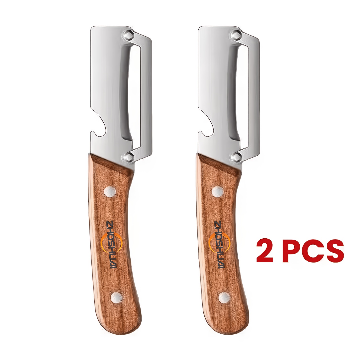 2pcs Heavy-duty Fruit Peeling Knife: Stainless Steel Tool For Pineapple Eyes And . Perfect For Home Canning, Fruit Platter Preparation, And Gift Baskets For Cooking Enthusiasts Who Love Exotic Fruits.