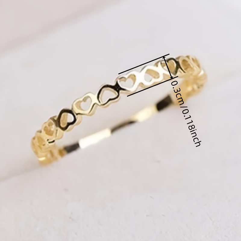 Golden Plated Heart Ring for Her