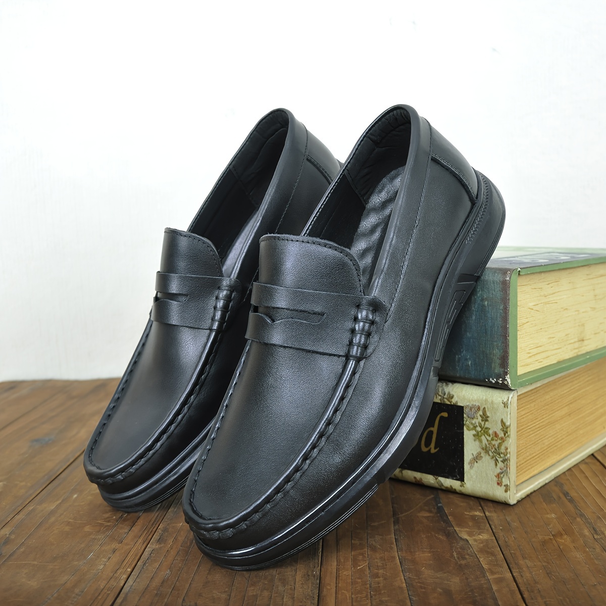 Mens soft sale leather penny loafers