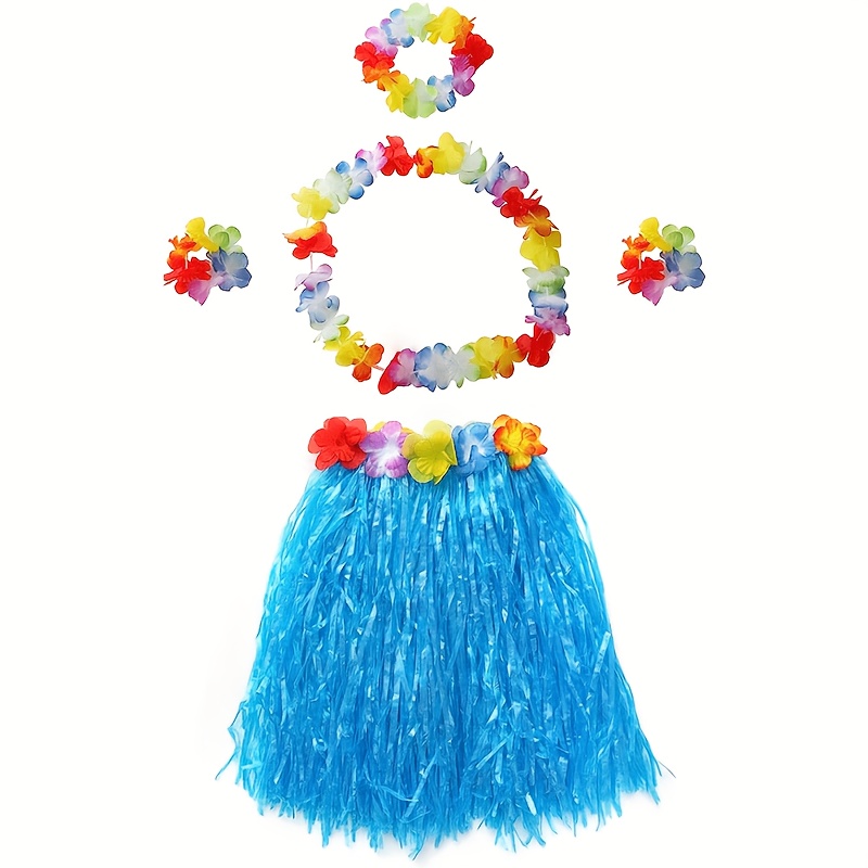 Hawaii-Leis Set – 6 Blumenketten, Bunt, Für Luau-Party, Strandfest & Kostüme