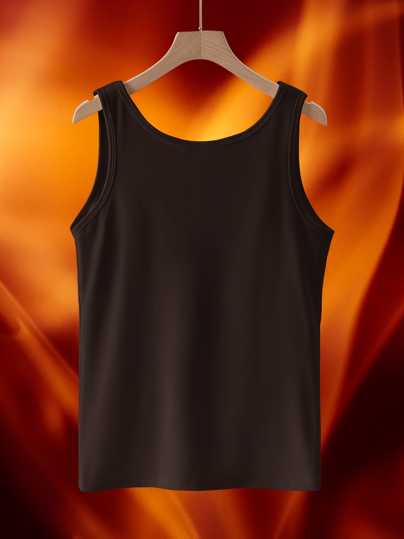 Women's Ribbed Tank Top with Built-in Bra Pads & 2-in-1 Vest Design - No Underwear Needed, Striped Pattern, Hand Wash Only for Workouts & Casual Wear, Casual, Clothing, Modern, Durable Fabric, Comfortable Fit, Clothing, Stylish, Soft Material, Women