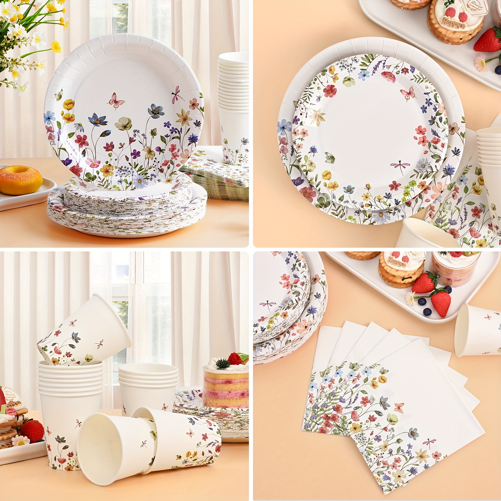 Mantel Desechable Cumpleaños Platos De Papel Unique Party 16 Uds