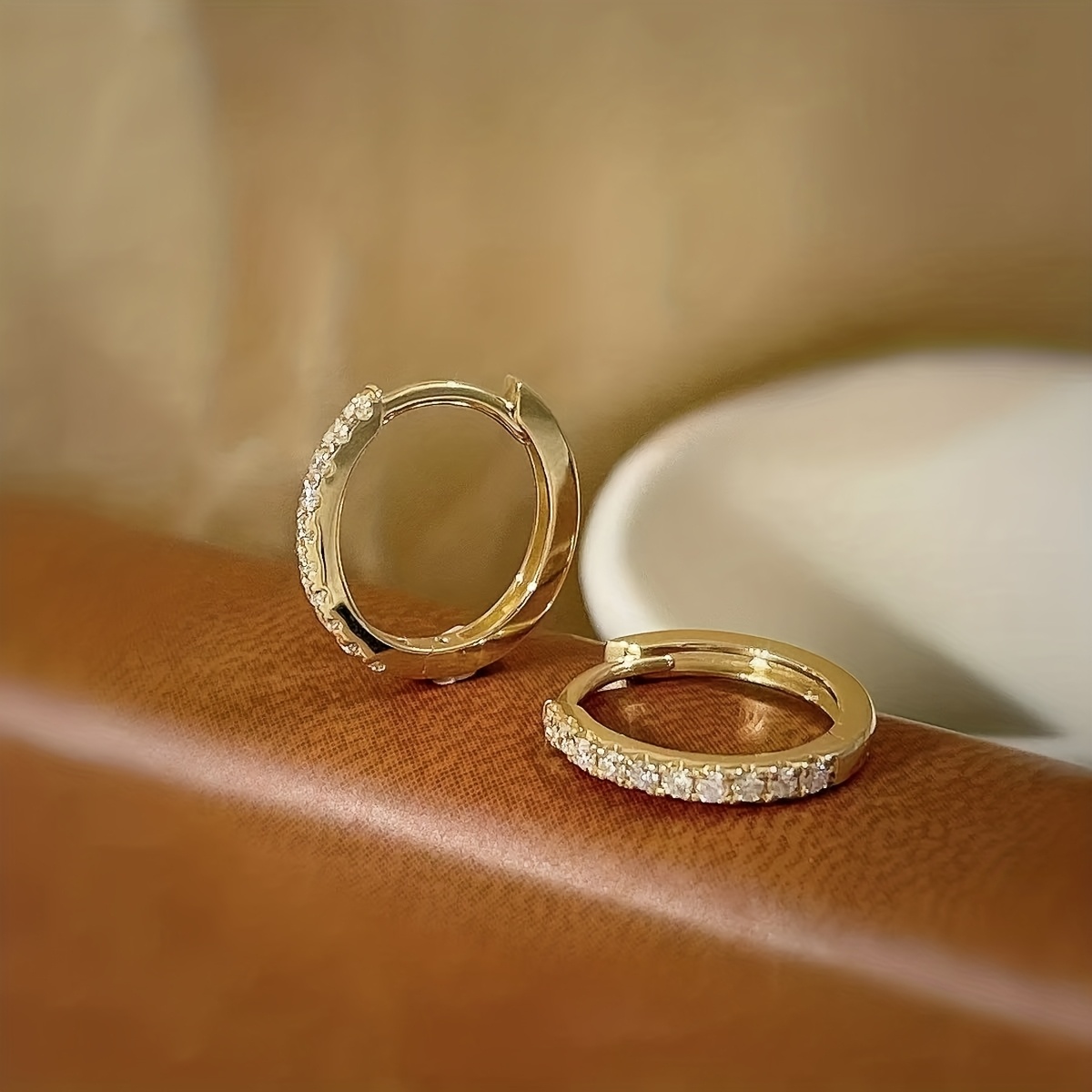 Image of Fashionable And Easy With Zirconia Earrings, Featuring A Colorful And , Suitable As A Daily Jewelry Gift For And Girlfriends