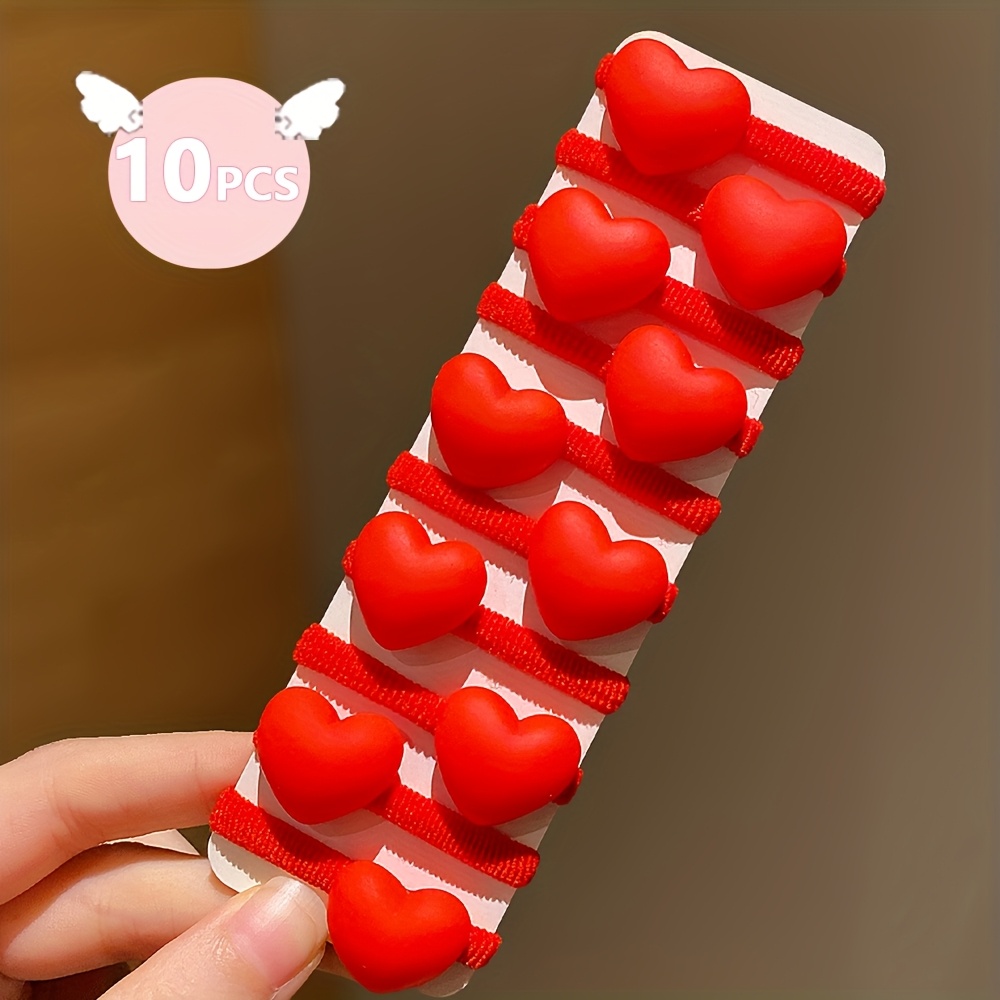TEMU 10/30pcs Elastic Bands With Strawberries And Cherries And Hair Accessories For Everyday Use, Gifting During Season