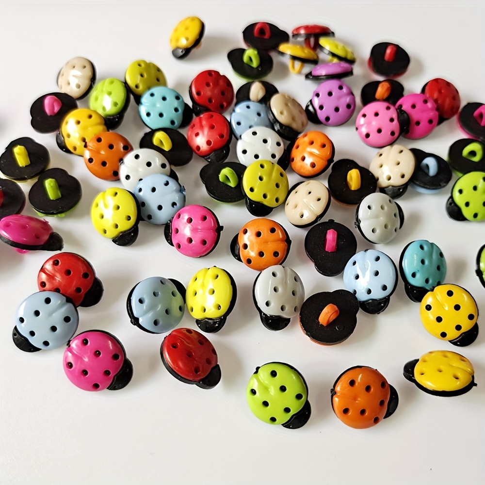 30pcs Assorted Cute With Legs Plastic Buttons