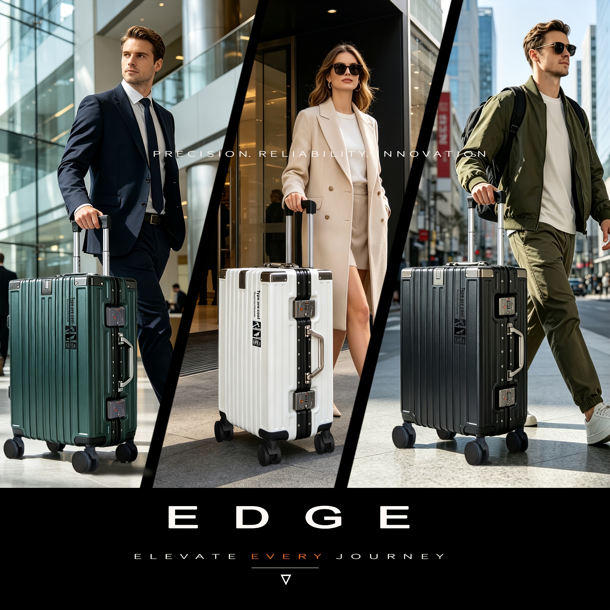 Trolley Case with Combination Lock and Spinner Wheels