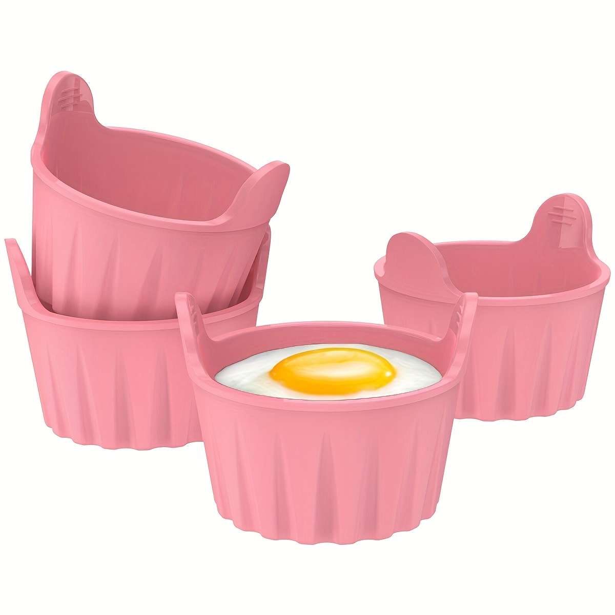 non stick baking molds for air fryers and steaming effortless release for eggs and cupcakes reusable and dishwasher friendly ideal for muffins custards and healthy meals