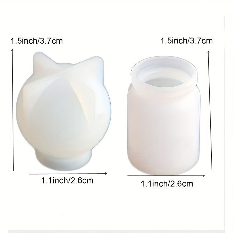 2 Bottle-shaped Silicone Molds, Resin Solid Bottle Pendant Decoration Diy Casting Molds For Epoxy Resin Resin Jewelry Making, Suitable For Desk Decoration Gift Crafting Silicone Molds