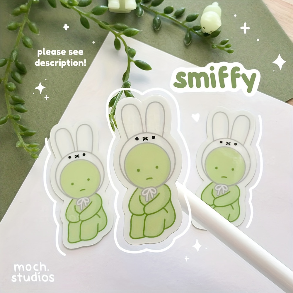 

Vinyl Stickers, Rabbit Design, Multipurpose For Bullet Journals, Planners, Laptops, Water Bottles, Phone Cases, Decorative Stickers For All