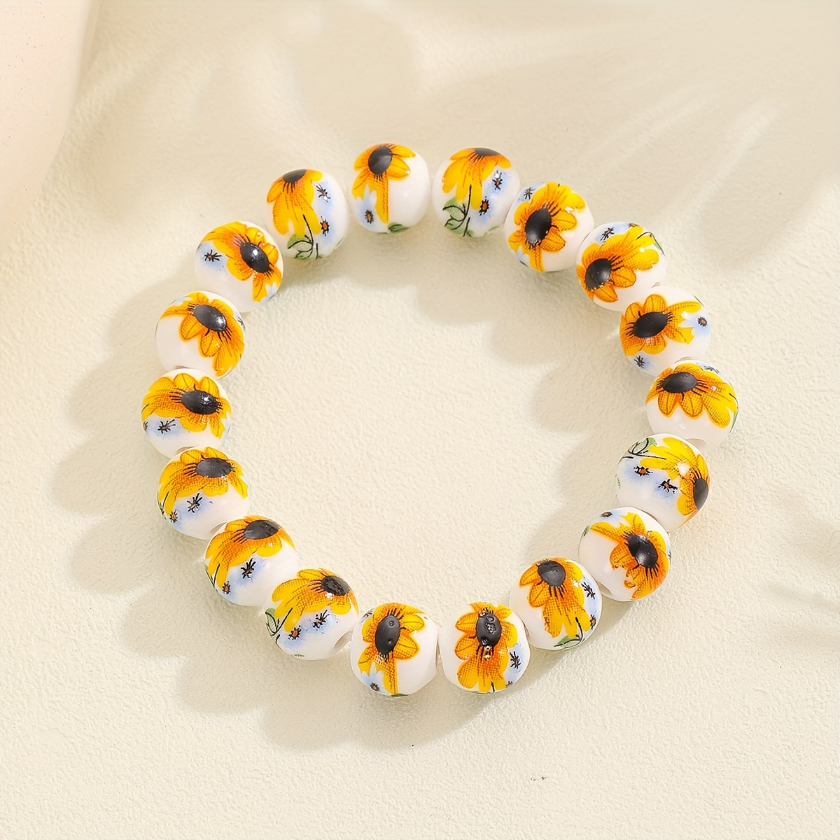 Chinese Style Ceramic Bead Bracelet for Women