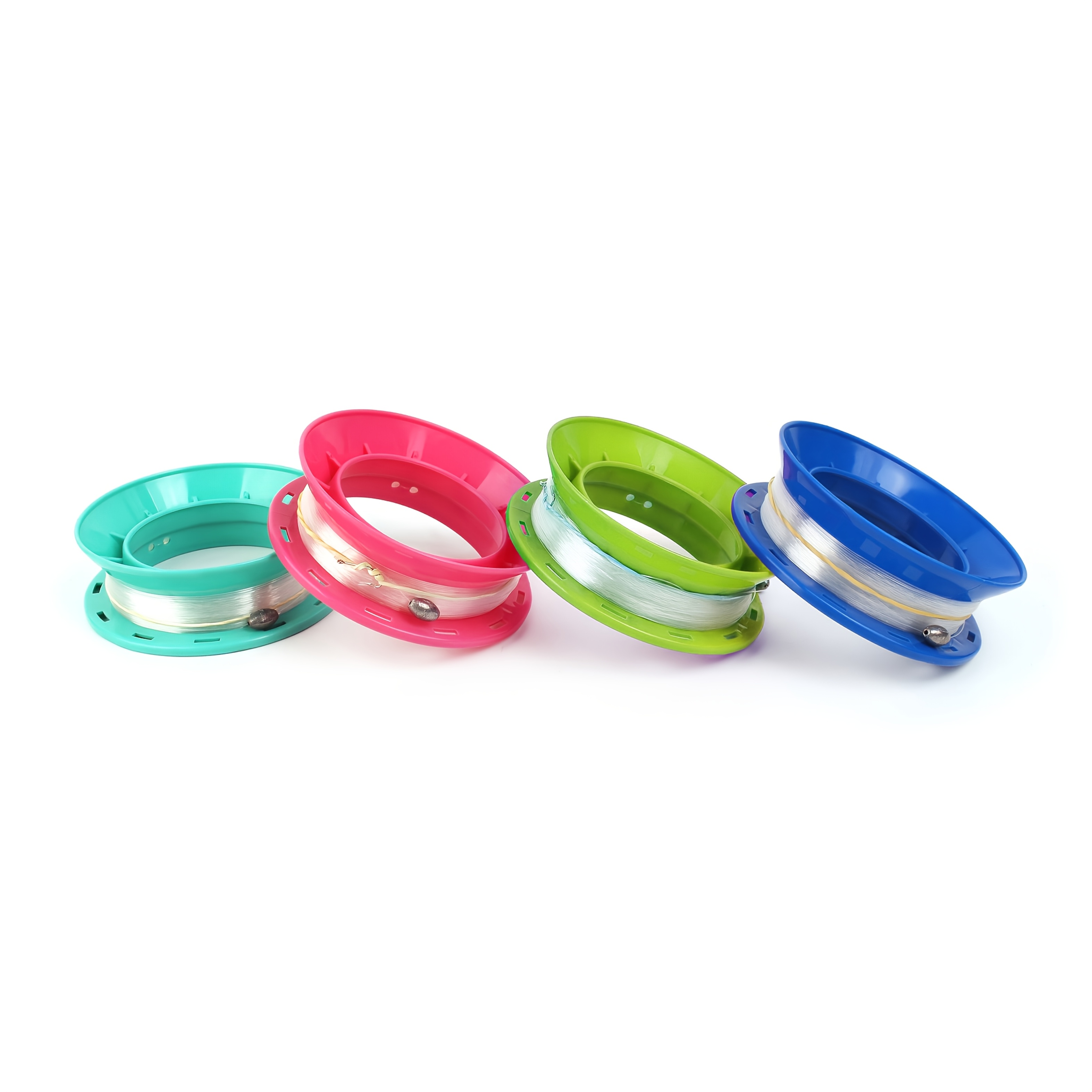 TEMU 4pcs 12cm/4.72inch Handheld Wire Reel, Fishing Tool, Fishing Handwheel, Suitable For Outdoor Fishing