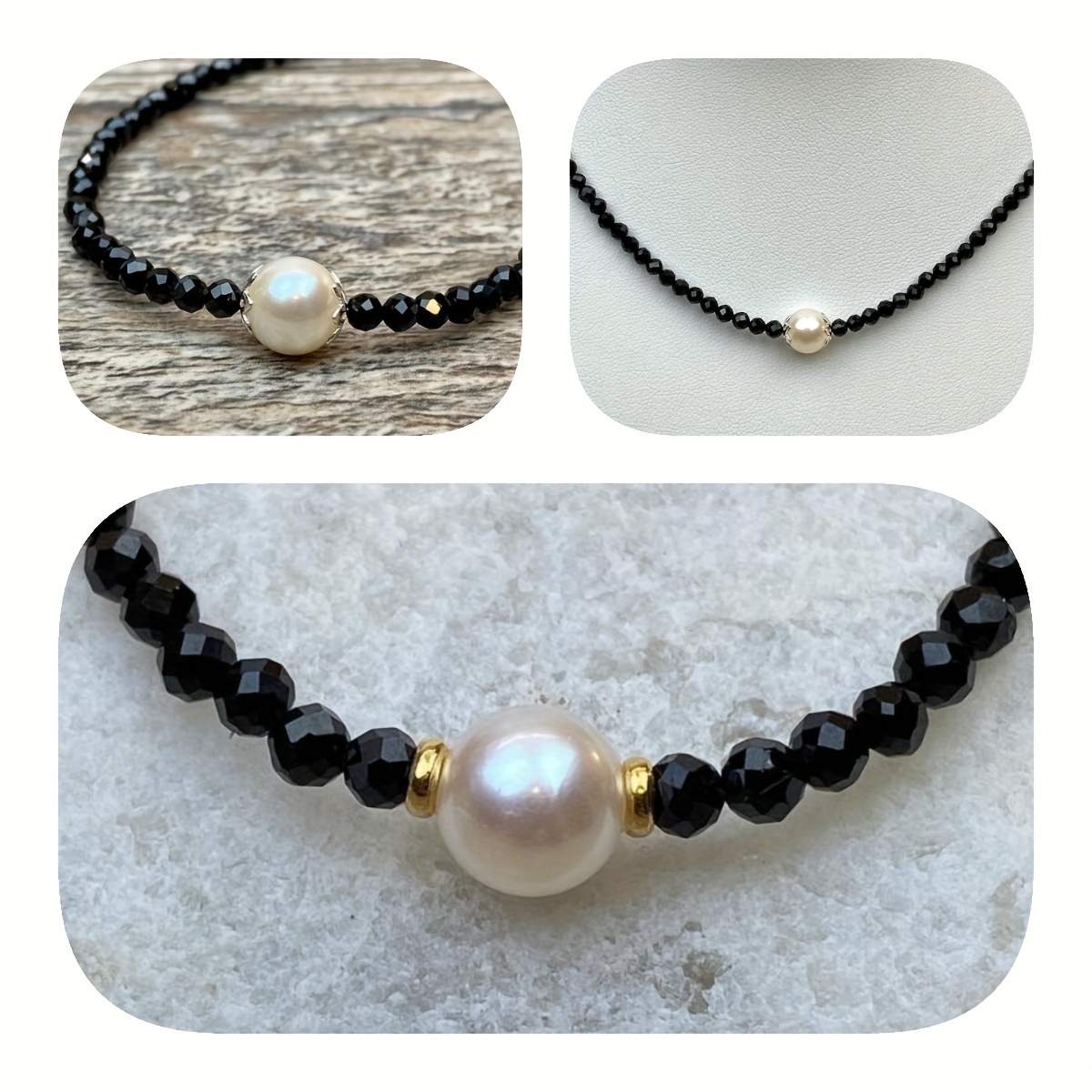 handcrafted black onyx and   necklace perfect gift for her or him   birthstone suitable for   and weddings no plating mysoya brand   year round details 0