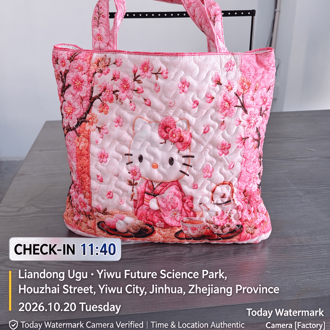 TEMU Printed Design-not Hello Kitty Women's Tote Bag, Suitable For School, Gym, Travel, And Work- Large Capacity Soft Tote Bag With Zipper Closure,
