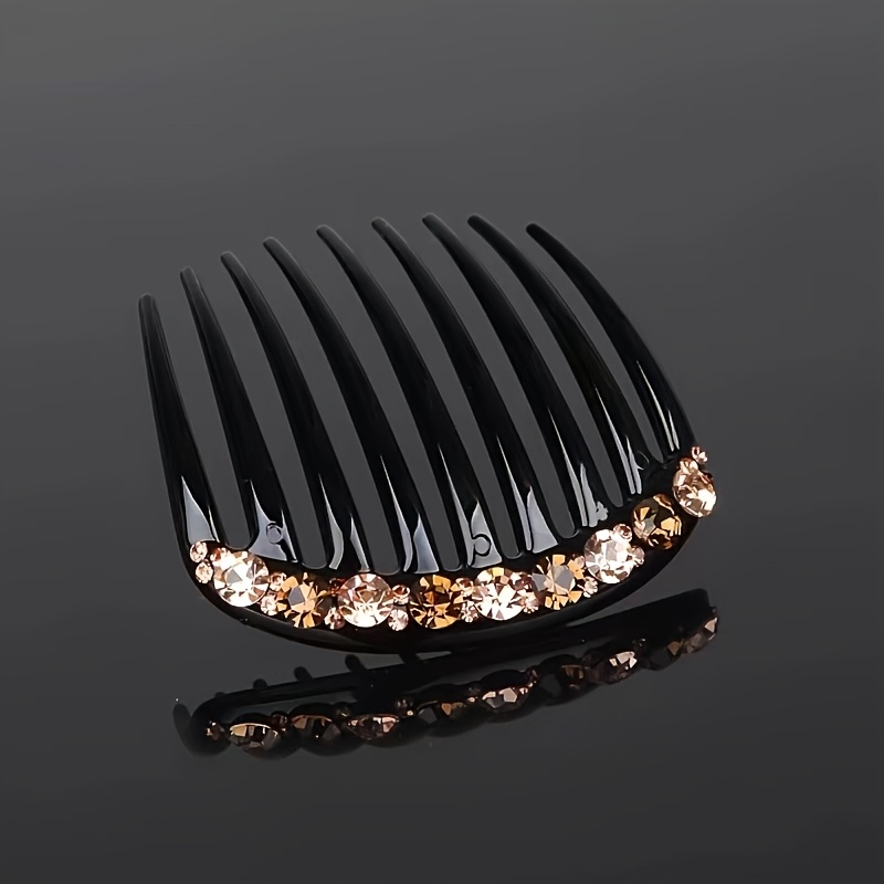 Image of 1pc High-end Rhinestone 9 Teeth Hair Comb Hair Bangs Hair Clip Hair Style Decoration Accessories