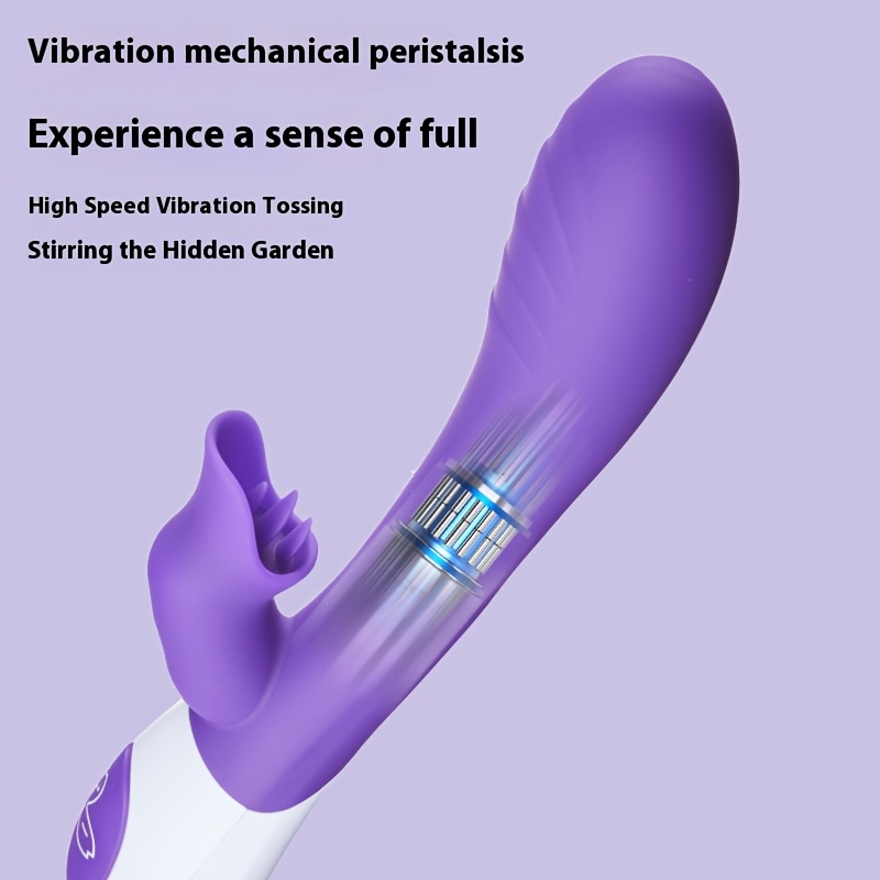 AV Rechargeable Tide Vibrator with Licking Tongue Design, Soft Material, 360mAh Lithium Battery, USB Powered, 3-in-1 Female Masturbator for Men and Couples