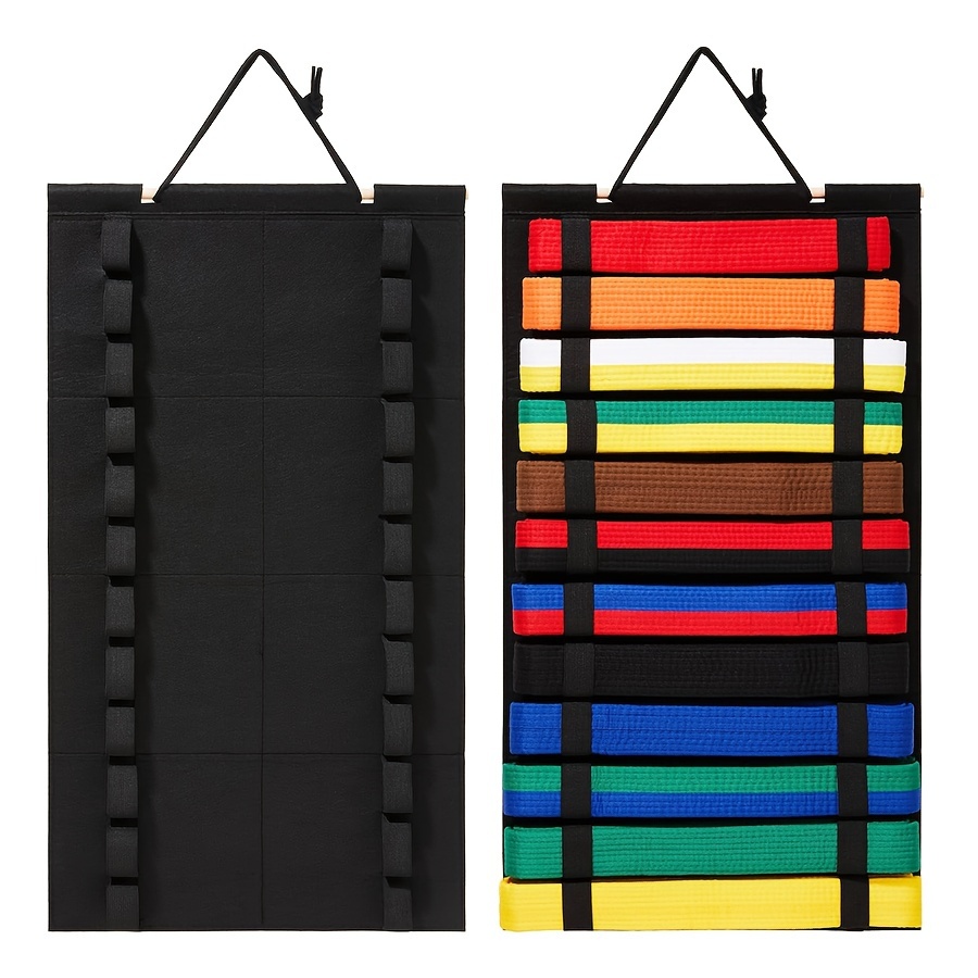 

1pc Martial Arts Belt Display - Hanging Organizer For All Belt (no Accessories Included)