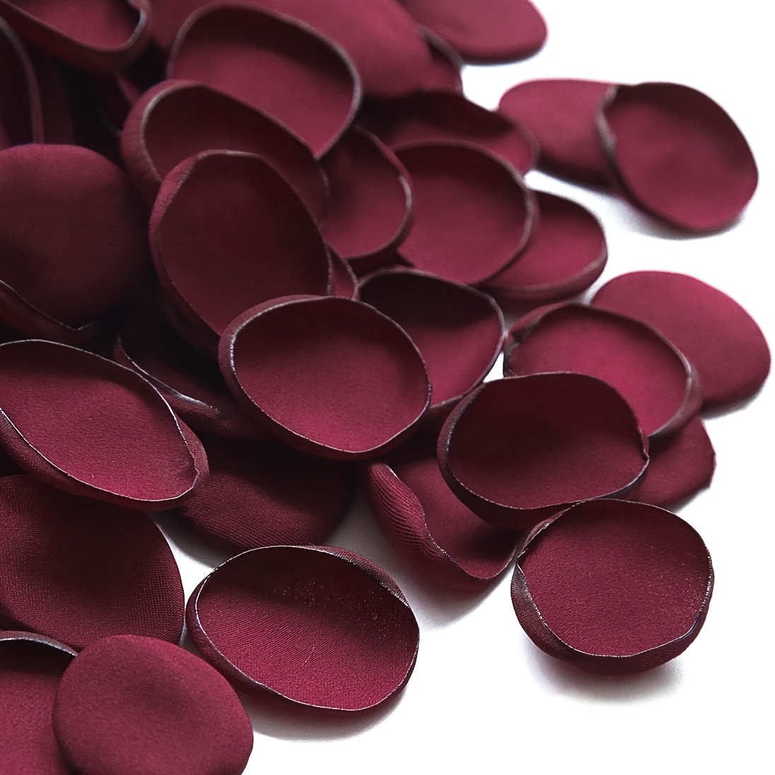 

[customer ] 100pcs Burgundy Silk Rose Petals - Bridal Showers, Romantic Weddings & Table Centerpieces | No Container Included