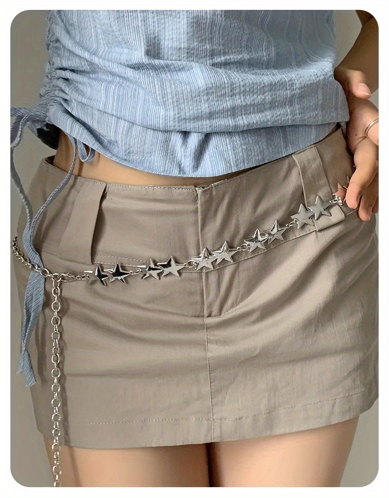【threetimes】Layered belt skirt (2colors) waist belt accessories skirt decoration a luxurious sense - Temu