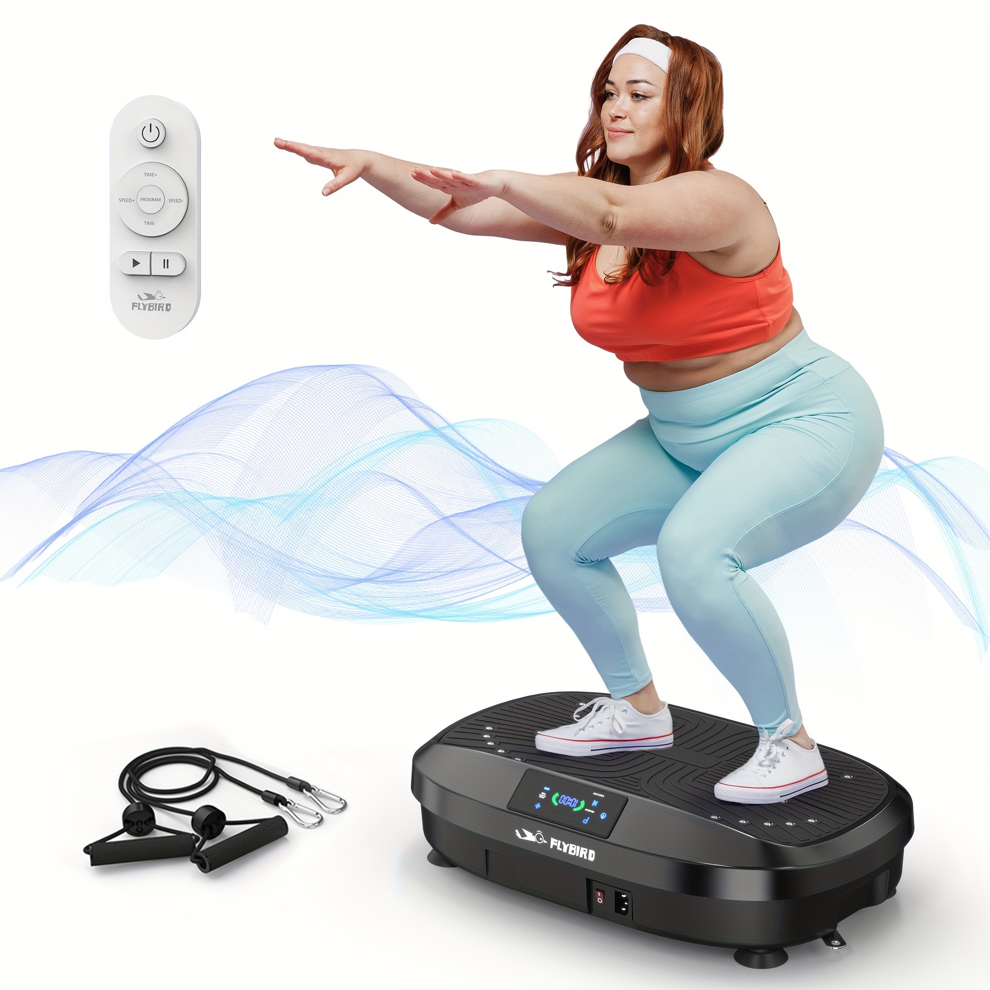 

Flybird 3d Vibration Plate Exercise Machine, With Remote Control & , Suitable For Body Workout, Leg Exercise,