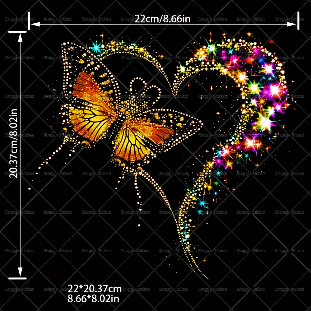 A -in-the-dark Heart Ring, Easter, Suitable For Men And Women Patch Heat Transfer Stickers, Washable T-shirts, Jeans, Jackets, Backpacks, Clothes, Hats, Etc., To Make Your Outfits More