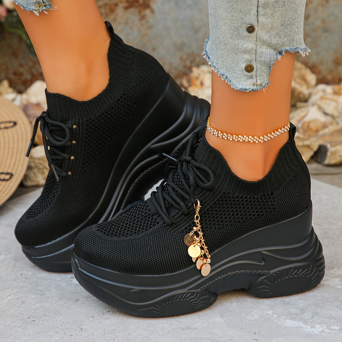TEMU Choose From 8 Different Styles: Comfortable And Breathable Women's Shoes For Spring And Autumn, Featuring Metallic Sequins And Trendy Solid