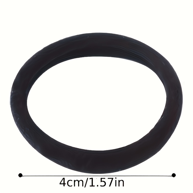 107pcs Medium Black Women's Hair Ring, High Elastic Seamless