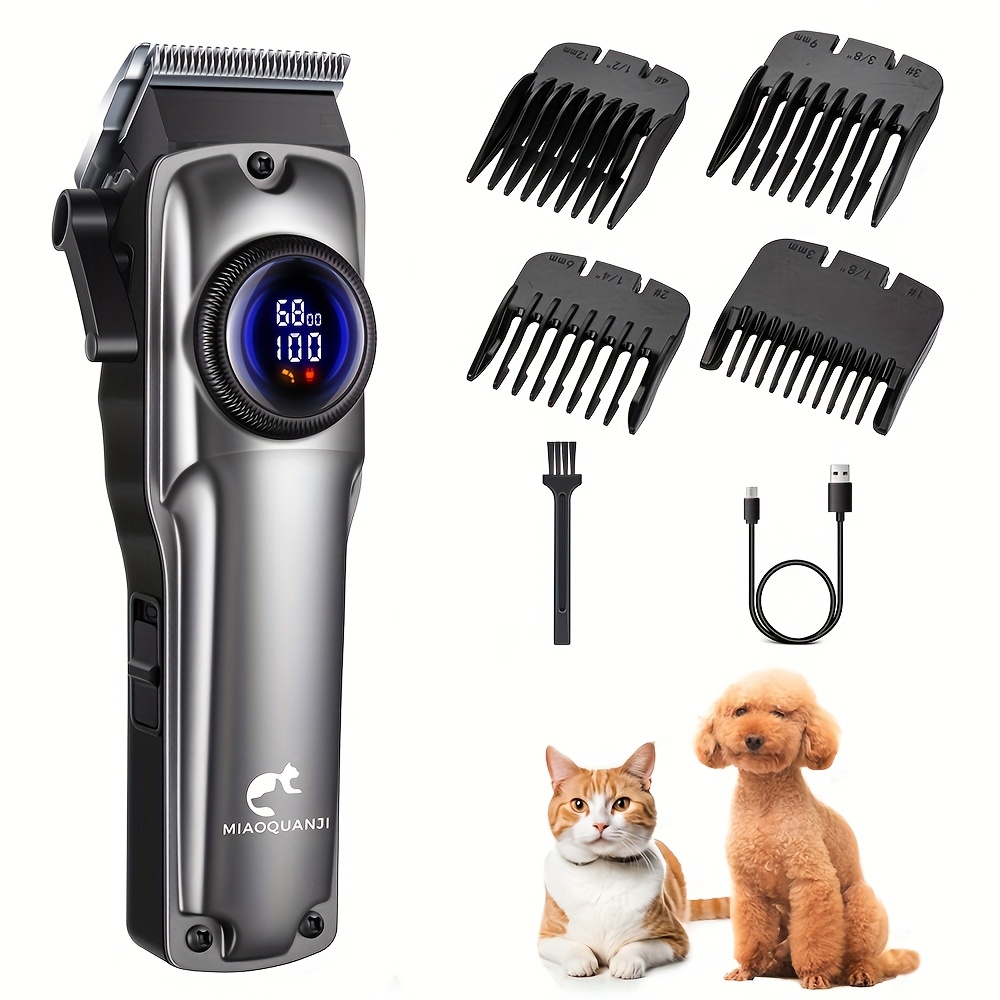 hundepflegeset, haarschneidemaschine, leise, akku, kabellos, tierhaarschneider, trimmer set für dicke fellstriche,   für hunde, katzen und   haustiere