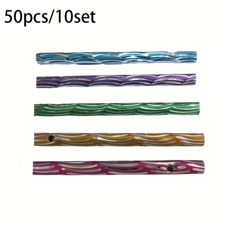 Image of 50pcs Oxidized Aluminum Wind Chime Rods Suitable For Diy Garden Wind Chimes, Outdoor Wind- Chime Tubes For , Metal Tubes For, Balcony, Decor - Ideal Gift