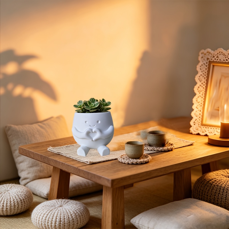 Flowerpot 4 Styles 3d Printed Functional Pots Reader's Companion Pots Pots Pots 's Pots A For Pennywort Or Succulents, Used As A Pen Desktop Organizer
