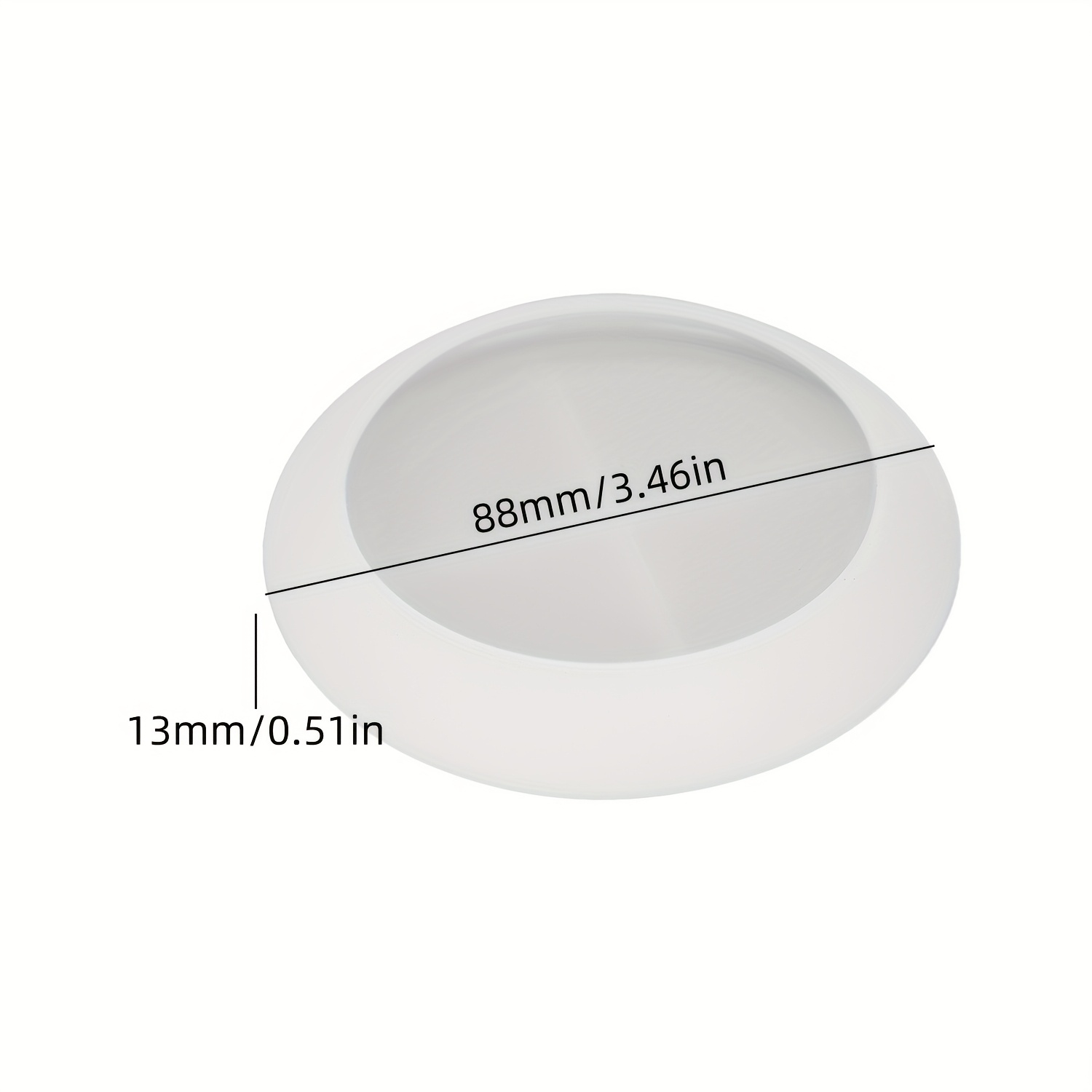 E-shop Runde Geschirr Silikonform Heimdekoration Gipsplatte Silikonform Runde Betonuntersetzer Zementuntersetzer Epoxidharzform zum Gießen von