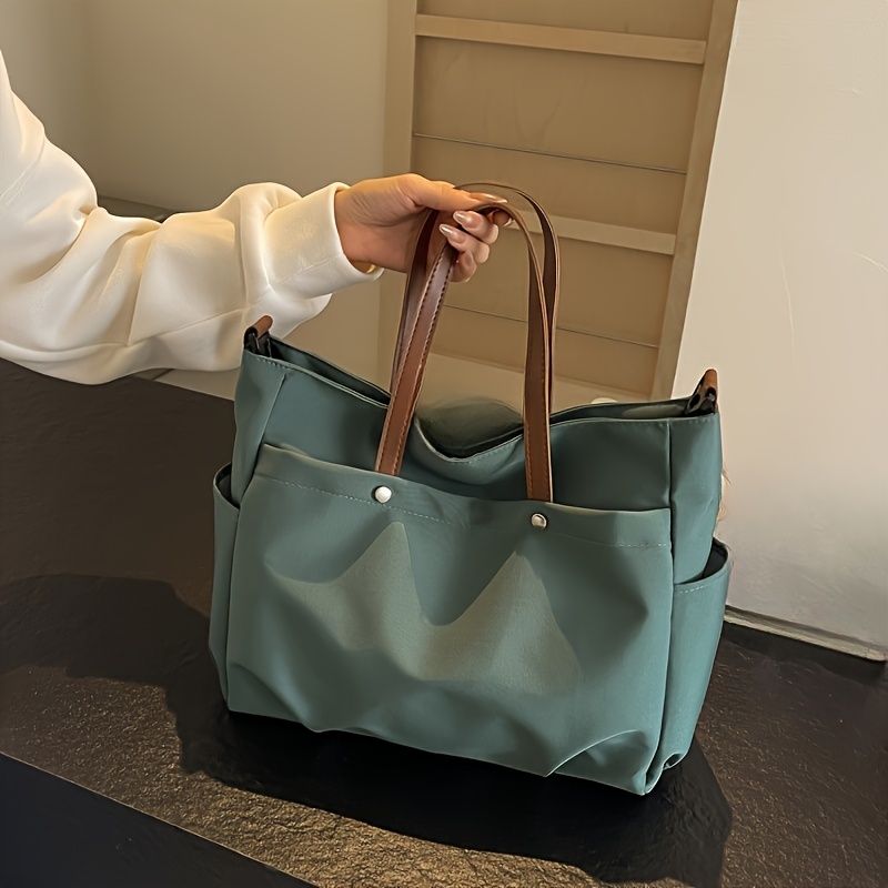 

Chic Large Capacity Nylon Tote Bag - Casual & Simple Shoulder Handbag For Women'