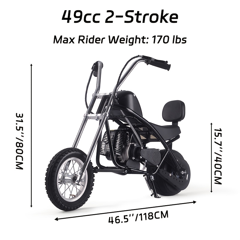 Stroke Mini Chopper 49cc Gas Mini Chopper Gas Scooter Gas Mini
