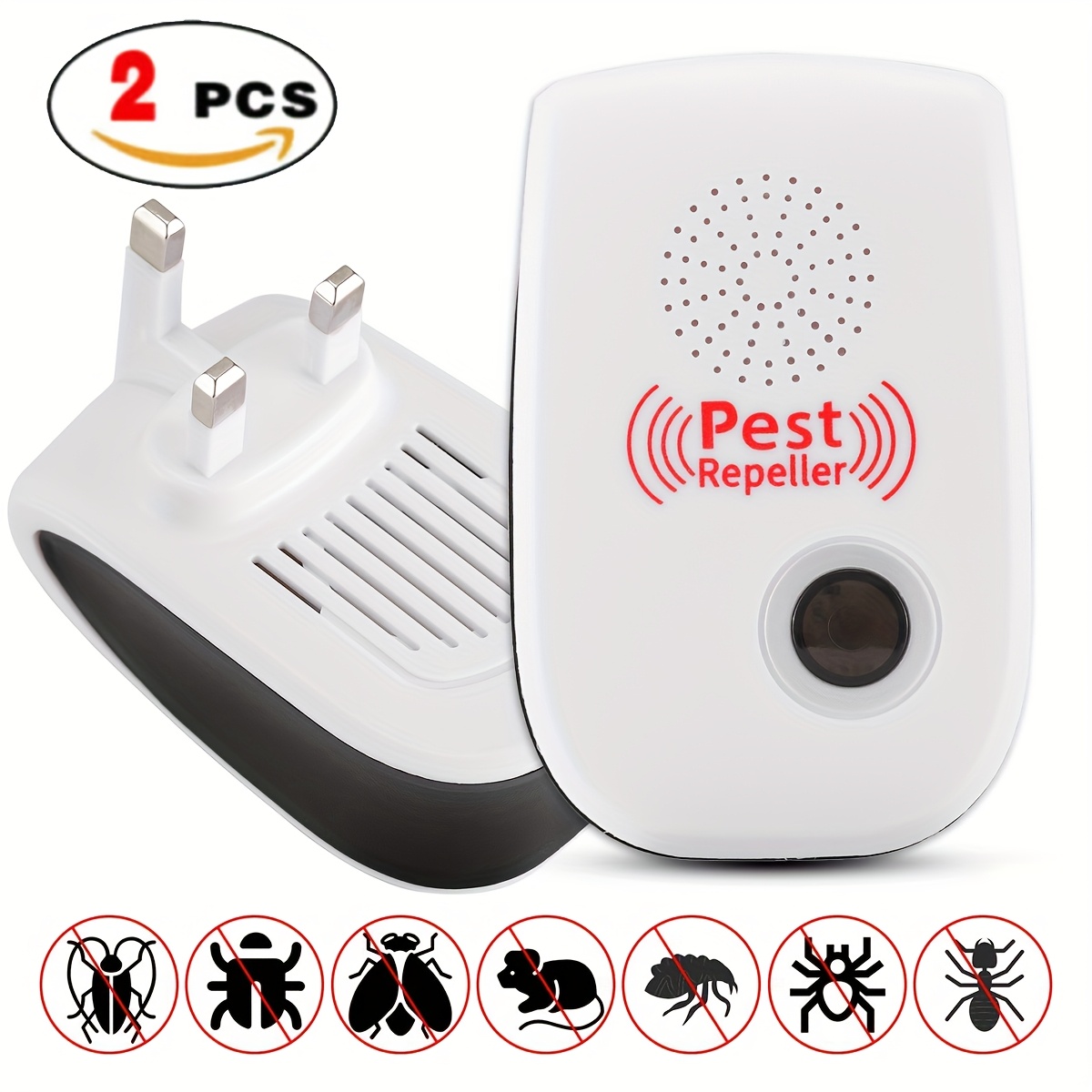 TEMU [insect Repellent] Technology Insect Repellent | 2pcs | 3 Mode Settings | All Kinds Of Insects | Indoor And Indoor Use | Home And Office