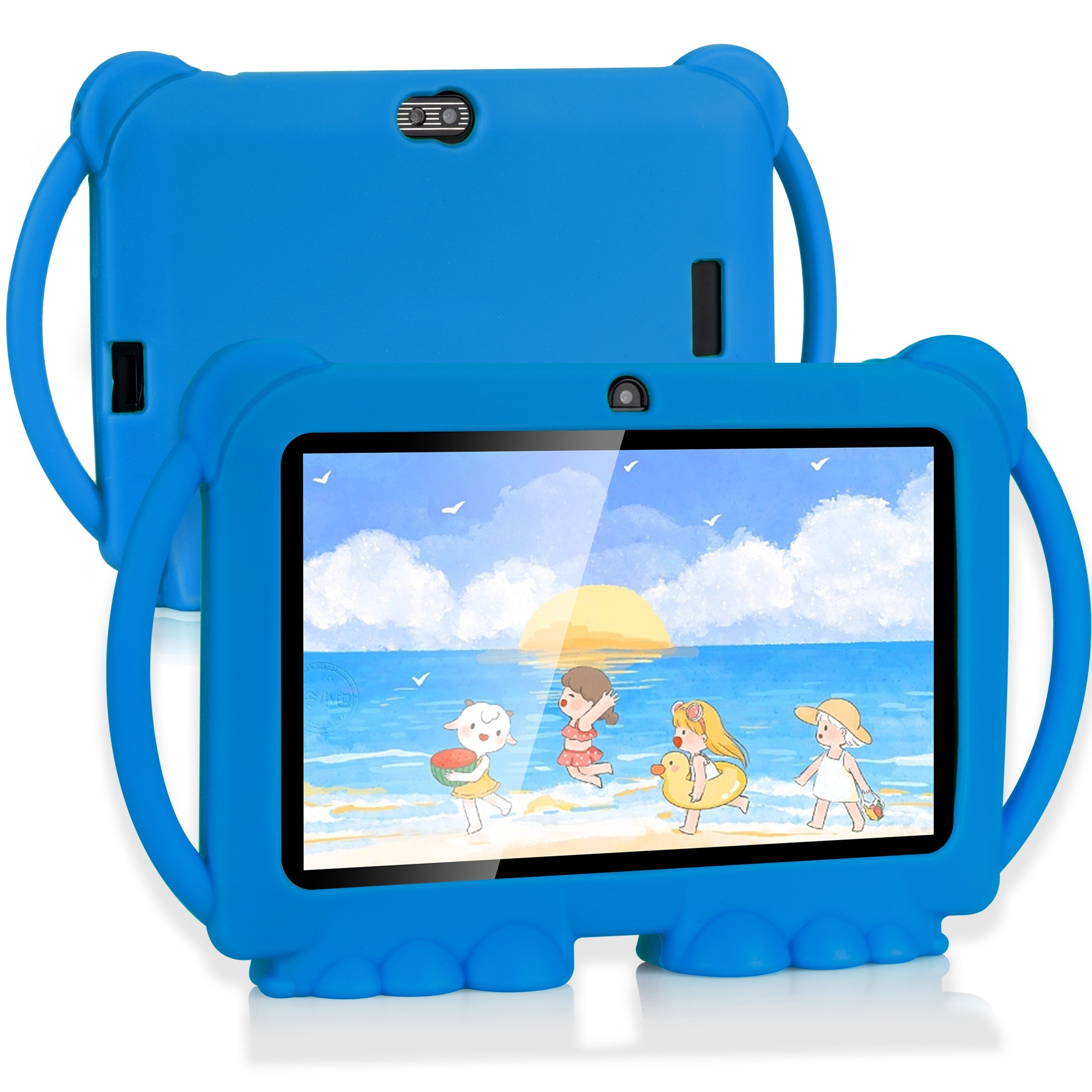 Kids Tablet, 7 Inch Tablet For Kids, 32gb Rom 4gb (2gb + 2gb Software Expansion) 14.0 Tablet With 2.4g Wifi, Gms, Eye Protection Screen, , Education App, Dual Camera, Shockproof Case, Games