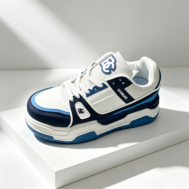 TEMU Men's Internet-famous Style Solid Color Casual Sneakers, Versatile, Trendy,, Slip-resistant, Fashionable, And Comfortable Dad Shoes