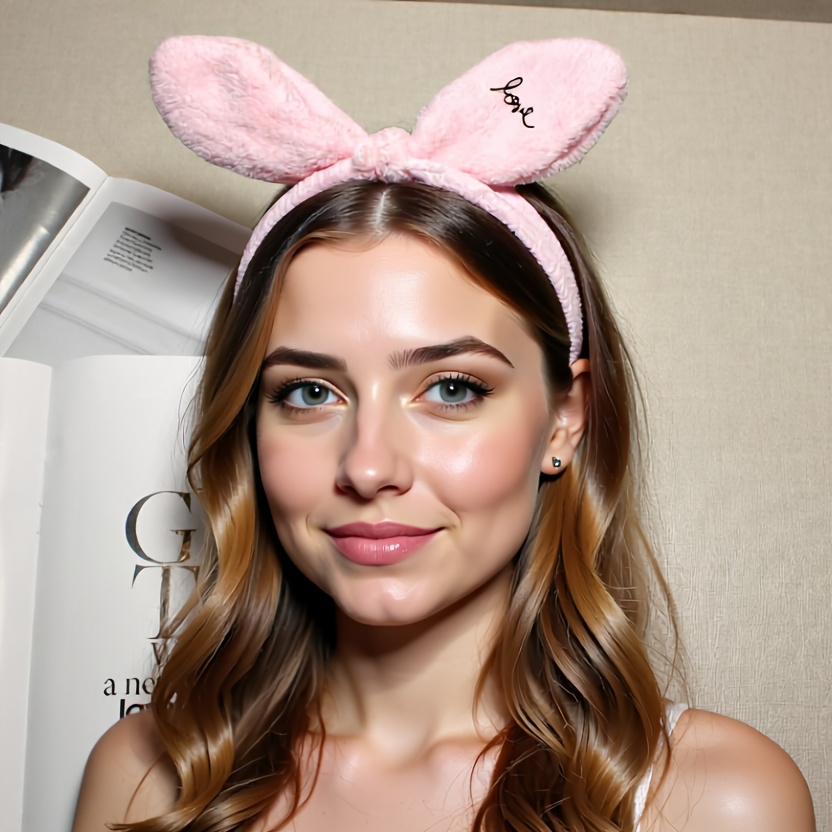 Hasenohren Stirnband Für Damen – Weißes Oster-Kostüm-Accessoire Für Partys & Cosplay