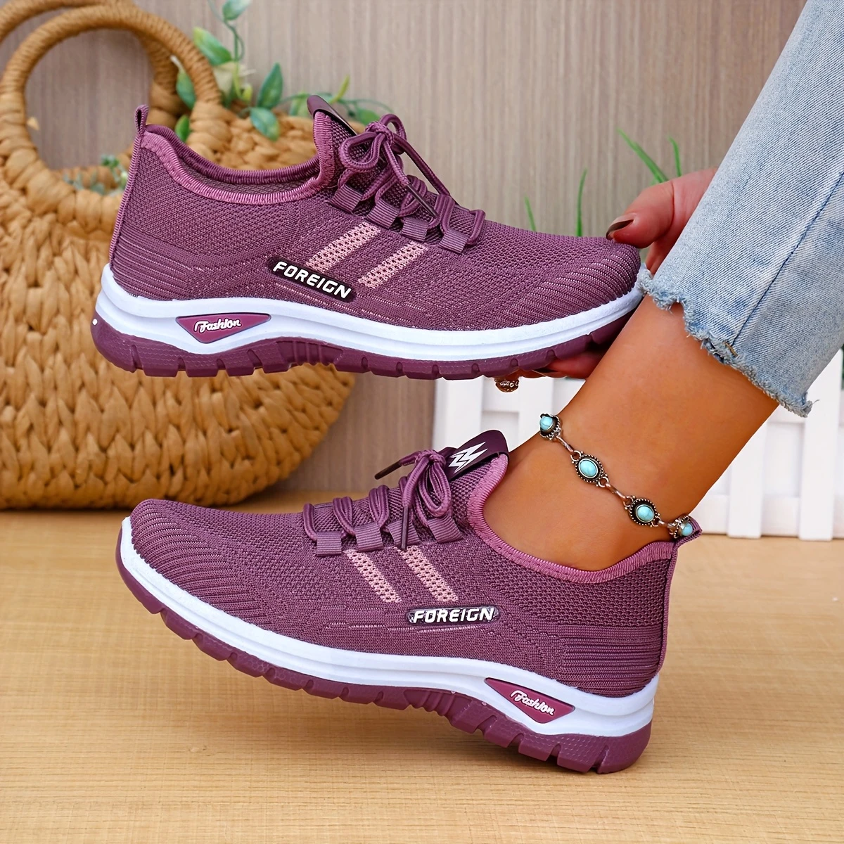 womens casual sports white sneakers a summer must have for featuring a cushioned flat sole for shock absorption slip on shoes are daily commutes outdoor activities and details 6